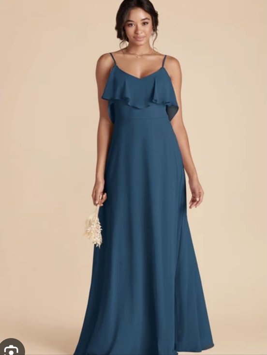 Birdy Grey Dresses & Skirts - NEWBirdy Grey Jane Dress Size Large Teal Ruffle-Front Spaghetti-Strap Maxi Dress